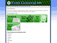 Tablet Screenshot of fontgeneral.com